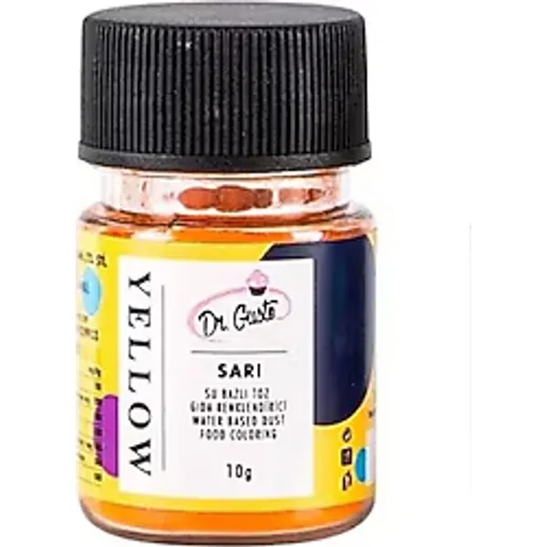 Dr. Gusto Su Bazlı Toz Sarı Gıda Boyası 10 gr
