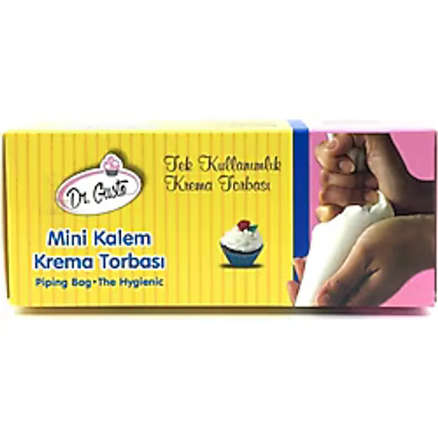 Dr. Gusto Tek Kullanımlık Mini Kalem Krema Torbası 72 Adet Plastik TR
