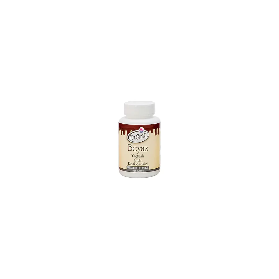 Dr. Gusto Yağ Bazlı 25 gr Beyaz Toz Gıda Boyası