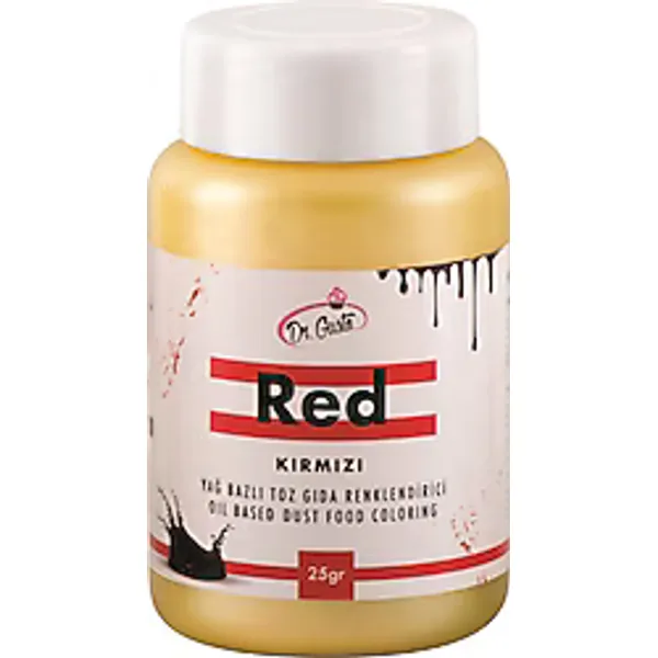 Dr. Gusto Yağ Bazlı Kırmızı 25 gr Toz Gıda Boyası