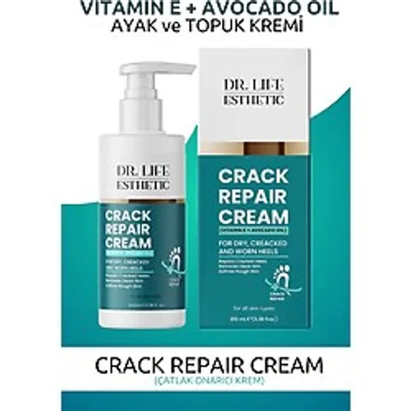 DR LIFE ESTHETIC Çatlak Onarıcı Ayak ve Topuk Kremi Crack Repair Cream 100 ml