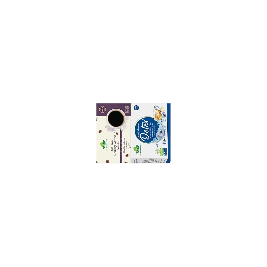 Dr. Natural Hindiba Kahvesi 5 Gr. X30 ve Mavi Hindiba Bitkisel Detox Çayı - 1 Adet