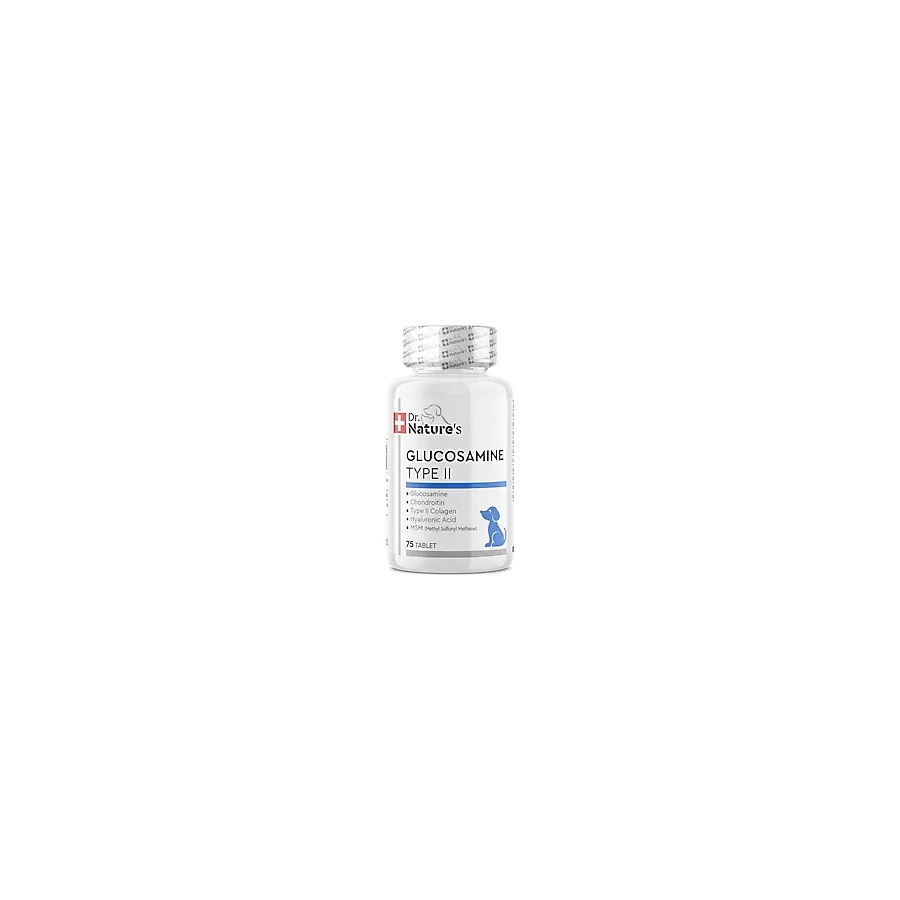 Dr. Nature's Dog Glucosamine Type II Köpek Besin Takviyesi 75 Tablet