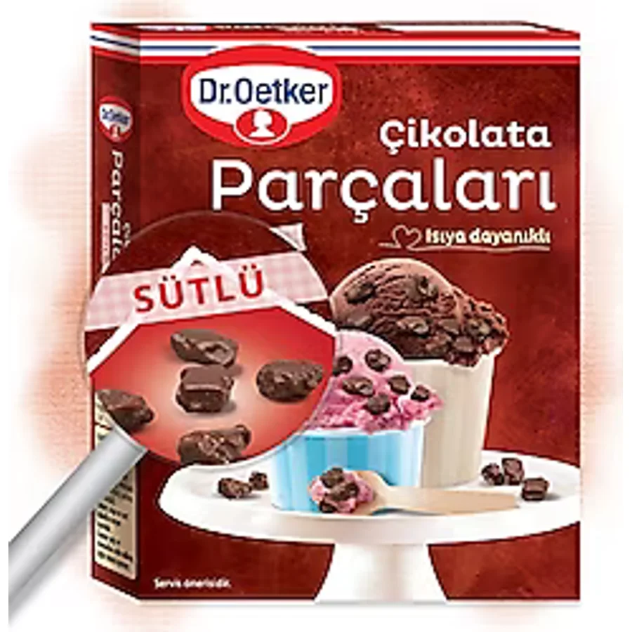 Dr. Oetker 70 gr Sütlü Çikolata Parçaları