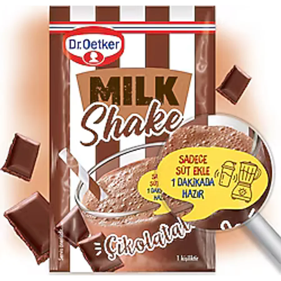 Dr. Oetker Çikolatalı Milkshake Toz İçecek 24 gr