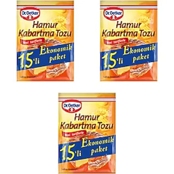 Dr. Oetker Glutensiz Hamur Kabartma Tozu 15'lix3 Adet