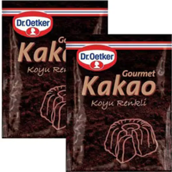 Dr. Oetker Gourmet 2'li 50 gr Koyu Renkli Kakao