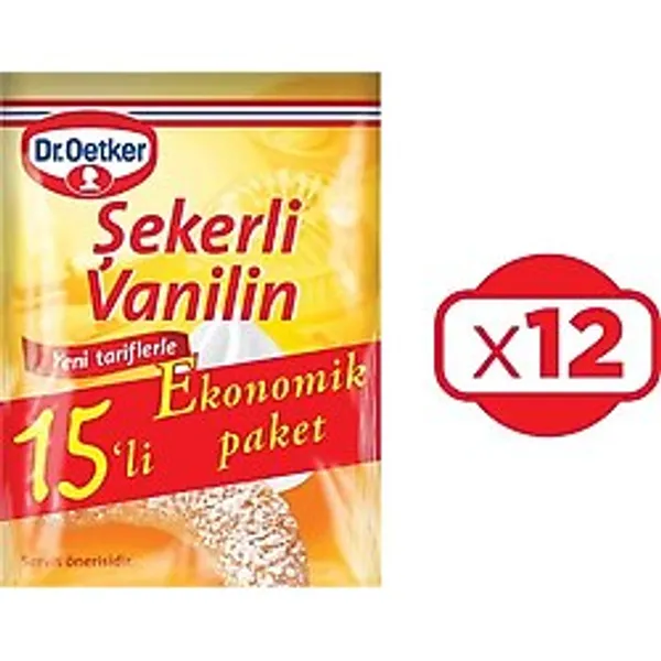 Dr. Oetker Sekerli Vanilin 15Li 75 Gr X 12 Paket
