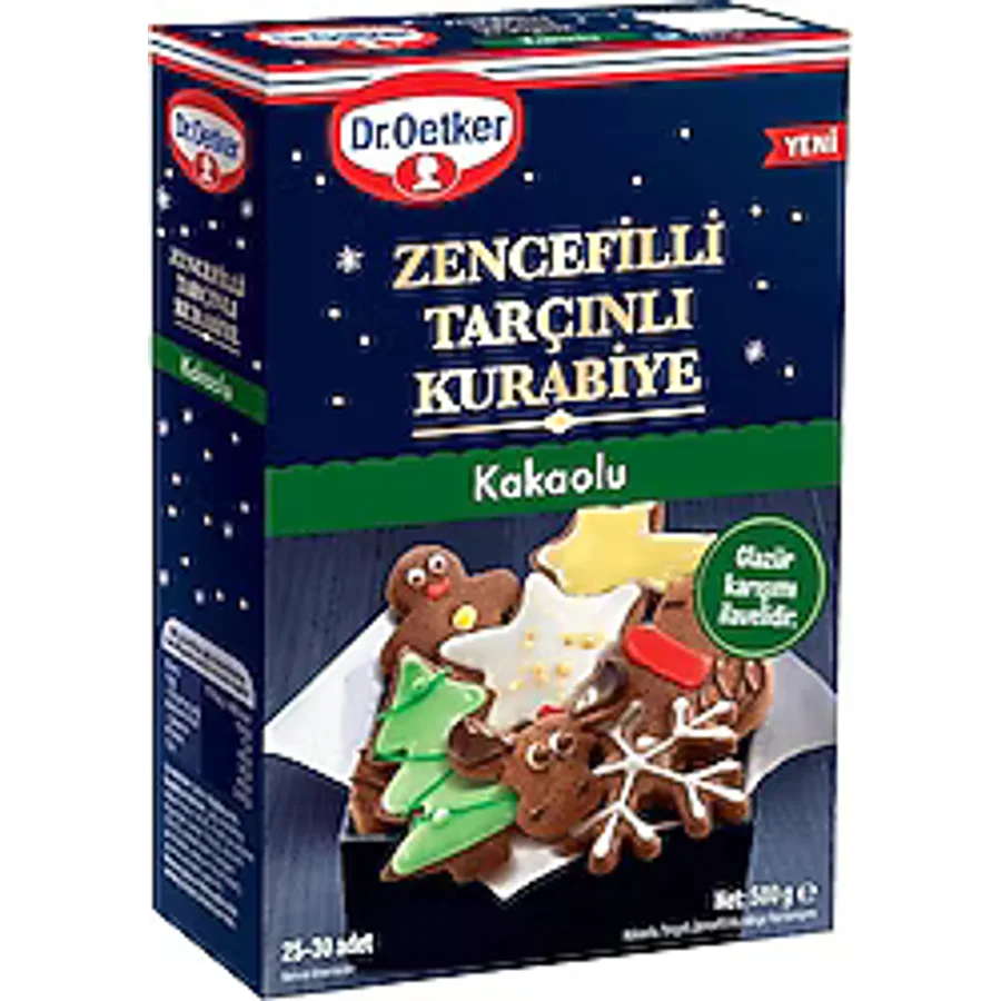 Dr. Oetker Zencefilli Tarçınlı Kakaolu Kurabiye 500 gr