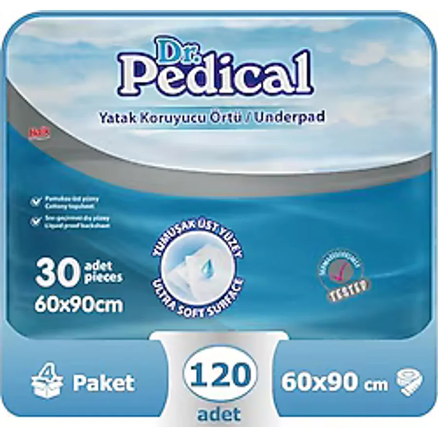 Dr. Pedical 60x90 cm 30'lu 4 Adet Yatak Koruyucu Örtü
