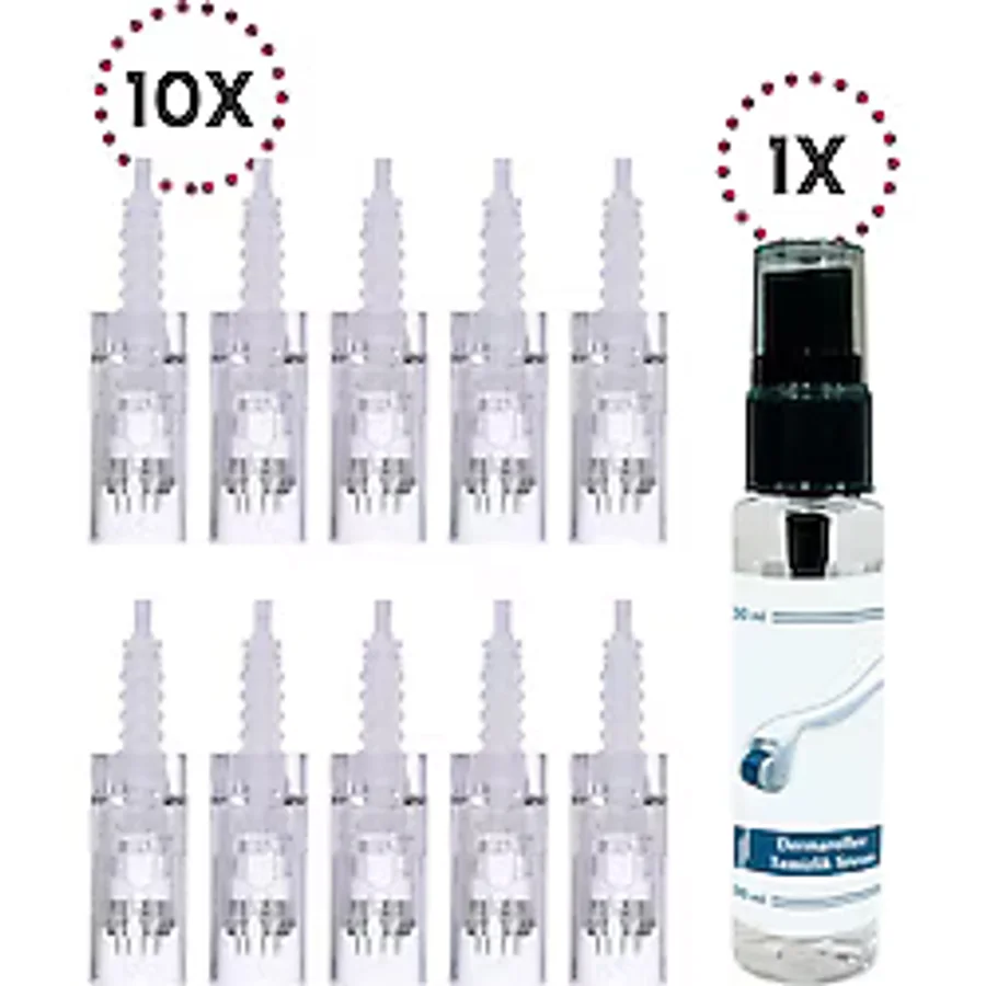 Dr.Pen 10 Adet 12 Pin Dermapen Igne Orijinal Dermapen Igne Kartuşu Beyaz Soketli A10-n2-mym-m5-m7 Model