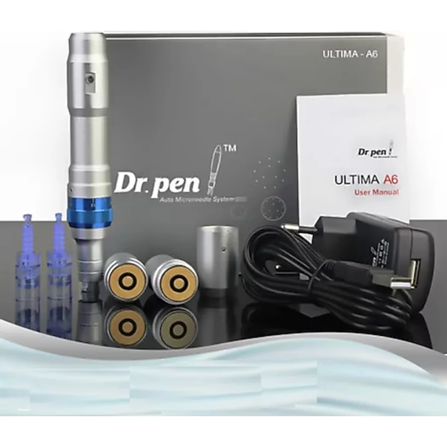 Dr. Pen A6 Şarjlı Dermapen Mikro Iğneleme Cihazı 2 Bataryalı Derma Pen Dermaroller Cihazı