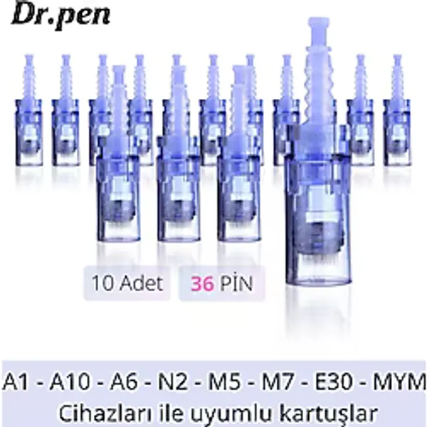 Dr Pen Dermapen Iğnesi Mavi (36 Iğneli 10 Adet) Dr.pen Ultıma A6, A1 Cihazlara Uyumlu