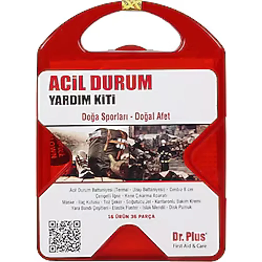 Dr. Plus Acil Durum Yardım Kiti Doğa Sporları ve Doğal Afet 36 Parça