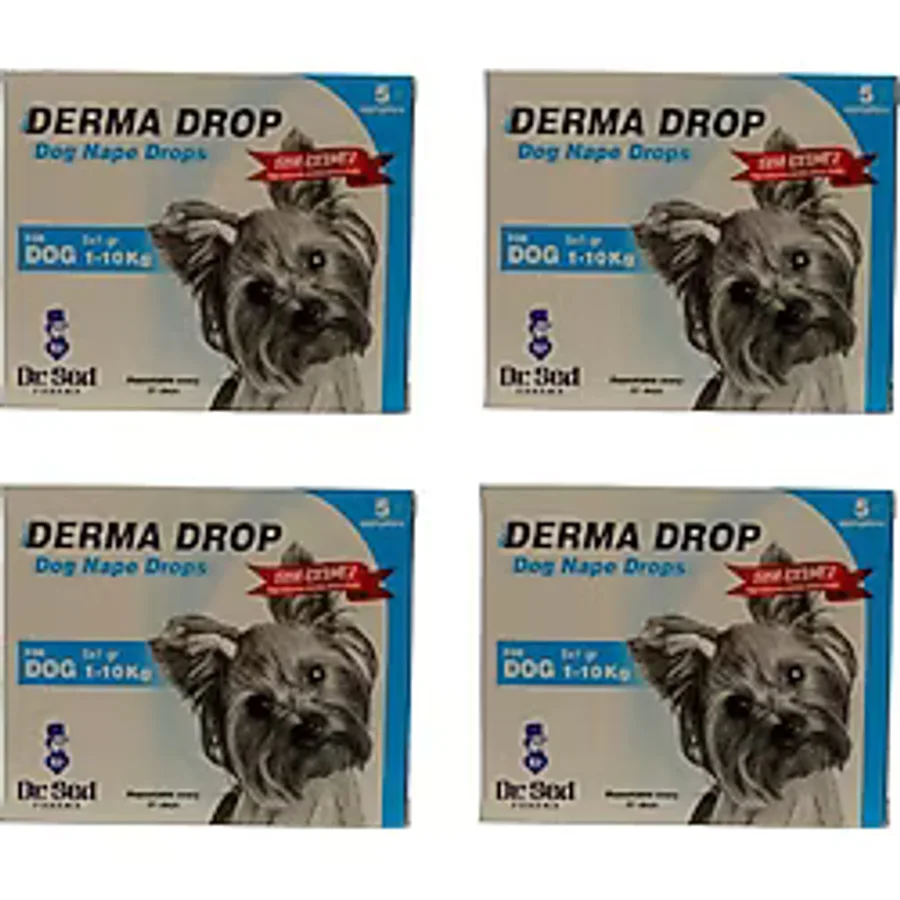 Dr Sed Pharma Derma 1-10 kg Köpek Dış Parazit Damla 4 Kutu