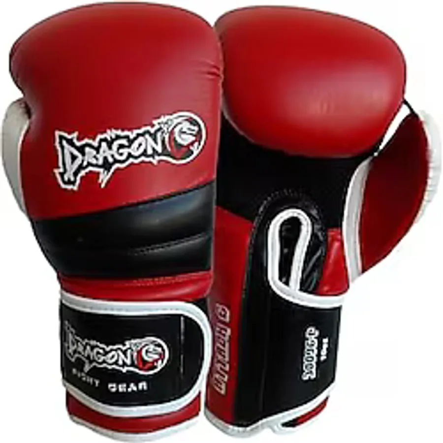 Dragon Do 300963 Dragondo Attack 6 Boks Kıck Muay Thai Eldiveni Bat2000 Bandajlı Set Kırmızı 10 Oz,attack63lü10