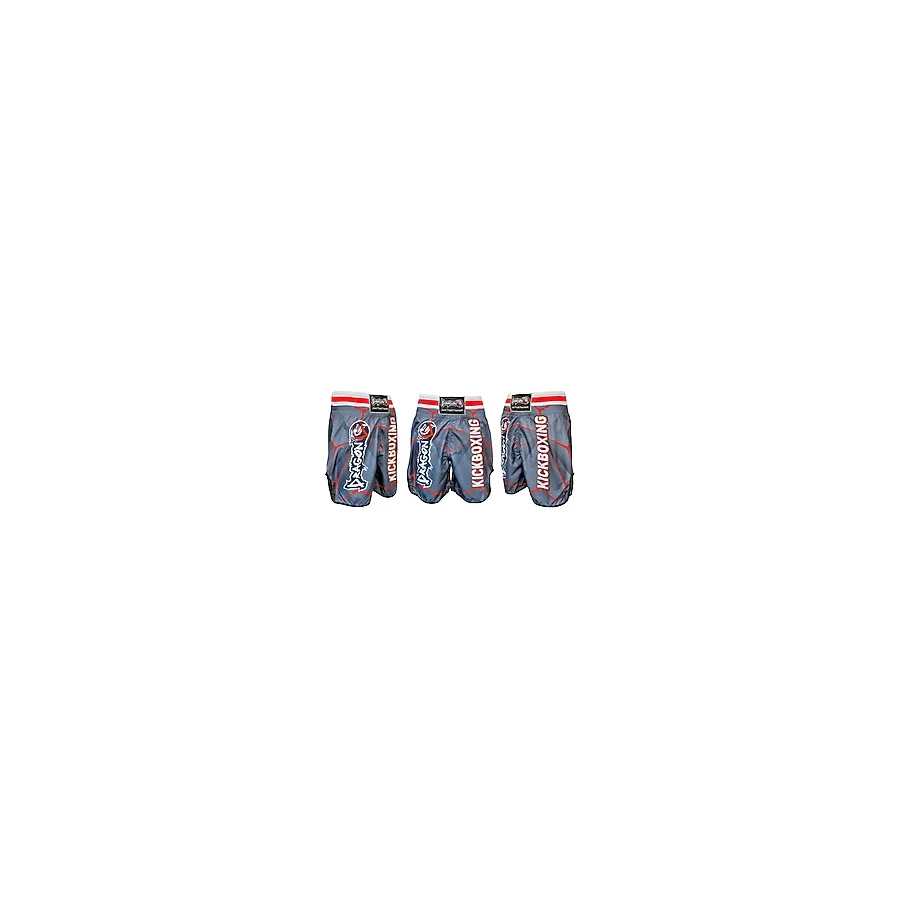 Dragondo Kb243 Kick Boks Şortu Kick Boxing Antrenman Şortu Gri Desenli Şort Gri