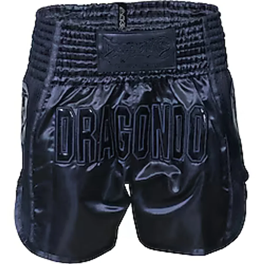 DragonDo MT3030 Dark Night Muaythai Şortu Kick Boks Şortu - Siyah
