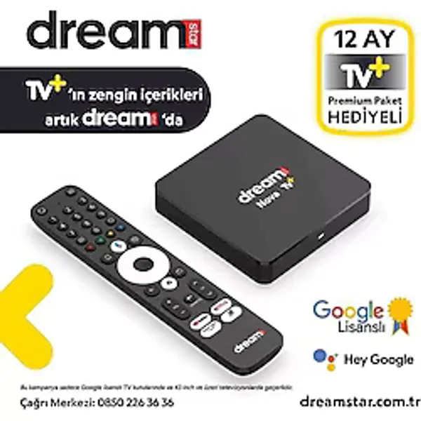 Dreamstar Nova 4K Google Lisanslı Android Tv Box Android 11 İşletim Sistemi ve 32 GB Depolama