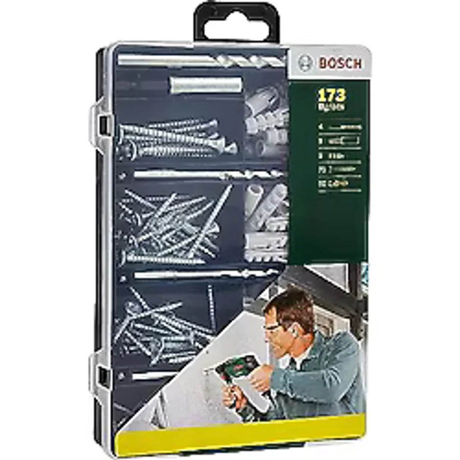 Dremel Bosch 2607019511 sabitleme için komple set, 173 adet, 4 uç