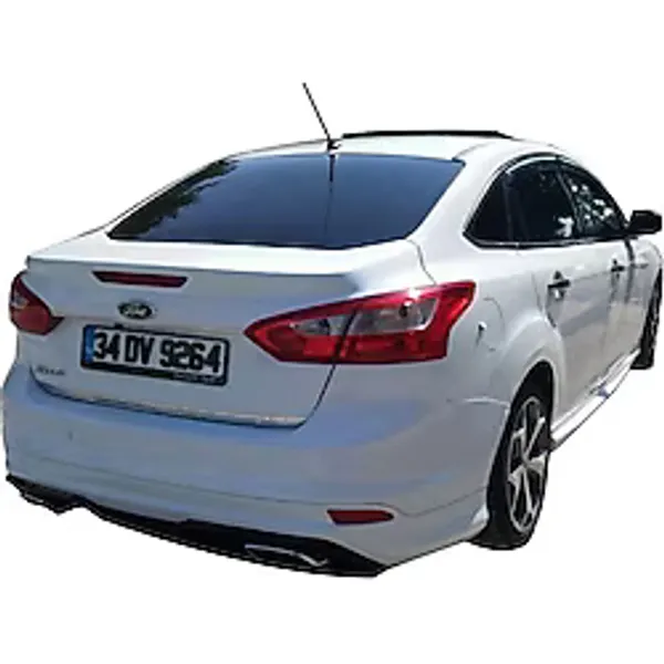Drs Tuning Ford Focus 3 Sedan (2012-2018) Arka Tampon Eki - Difüzör (Plastik)