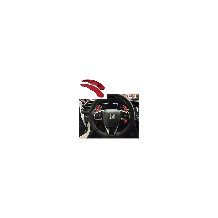 Drs Tuning Honda Civic Uyumlu Fc5 2016+ Paddle Shift (F1 Vites Kulakçık) - Kırmızı