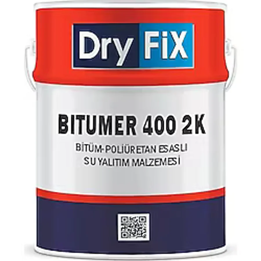Dryfix Bitümer400 2K Bitüm Poliüretan Esaslı 2K Su Yalıtım Malzemesi 40 Kg Set
