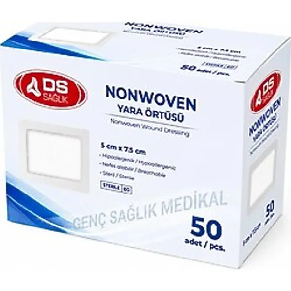 DS SAĞLIK Nonwoven Yara Örtüsü 5cmx7,5cm 50'Li Paket