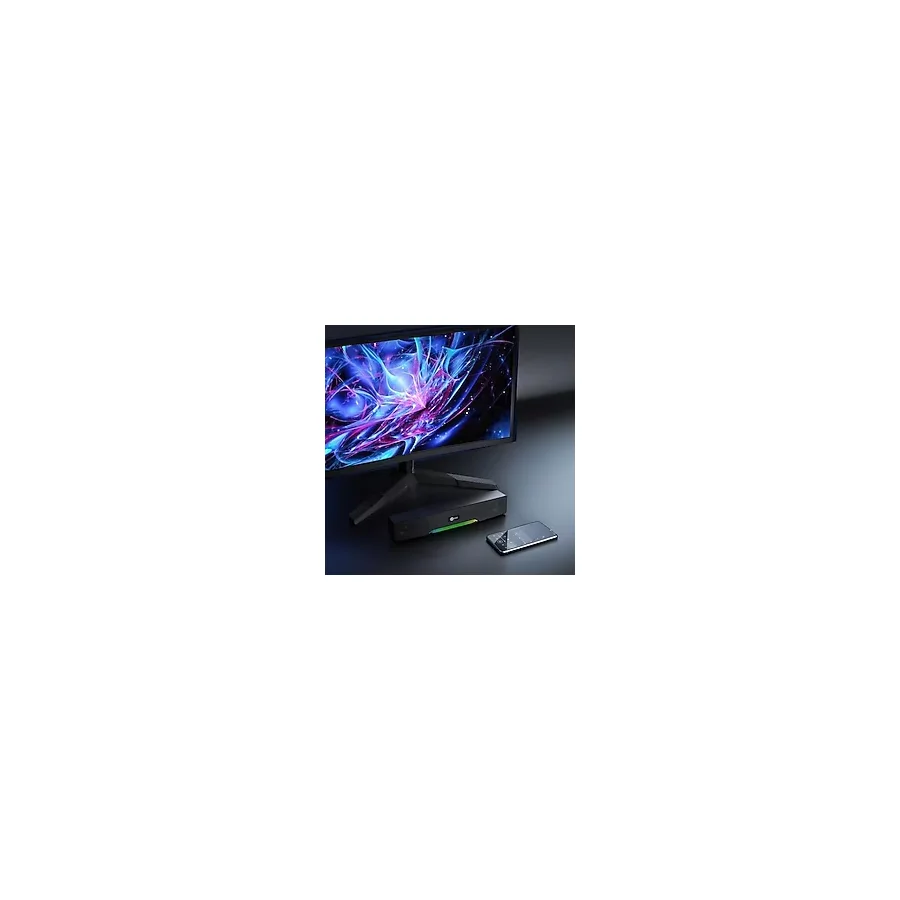 DS109 10W Bluetooth Kablosuz Rgb Aydınlatmalı Hoparlör - Masaüstü, PC, Tv, Laptop Uyumlu, Usb/sd Kart/aux Girişi, 360° Surround Ses, Mikrofonlu Taşınabilir Soundbar Siyah - Option-1