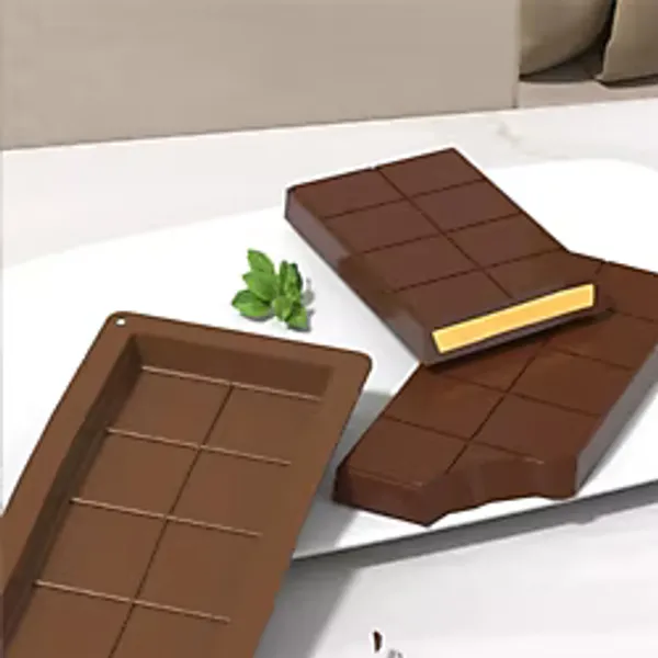 Dubai Çikolatası Kalıbı Büyük Boy 2 Adet Silikon Çikolata Kalıbı