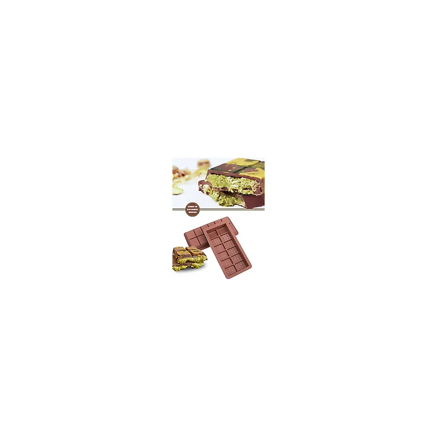 Dubai Çikolatası Kalıbı Silikon Çikolata Kalıbı 1 Adet 18X8x2 Cm