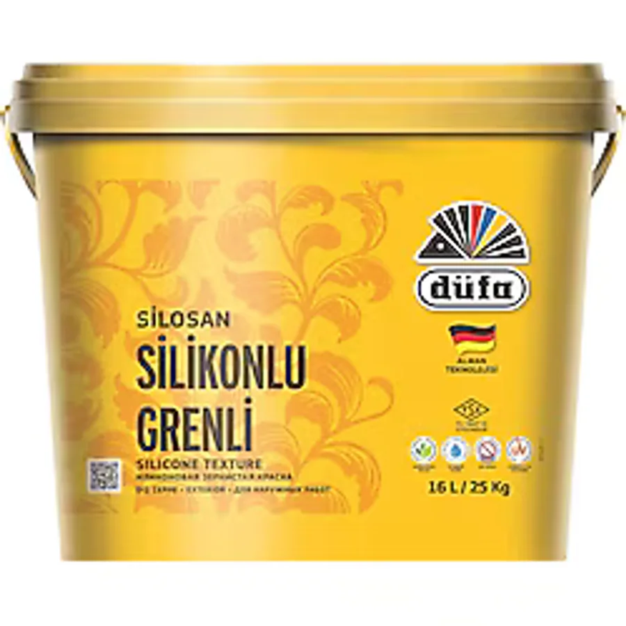 Düfa Silosan Silikonlu Grenli Beyaz 25 KG