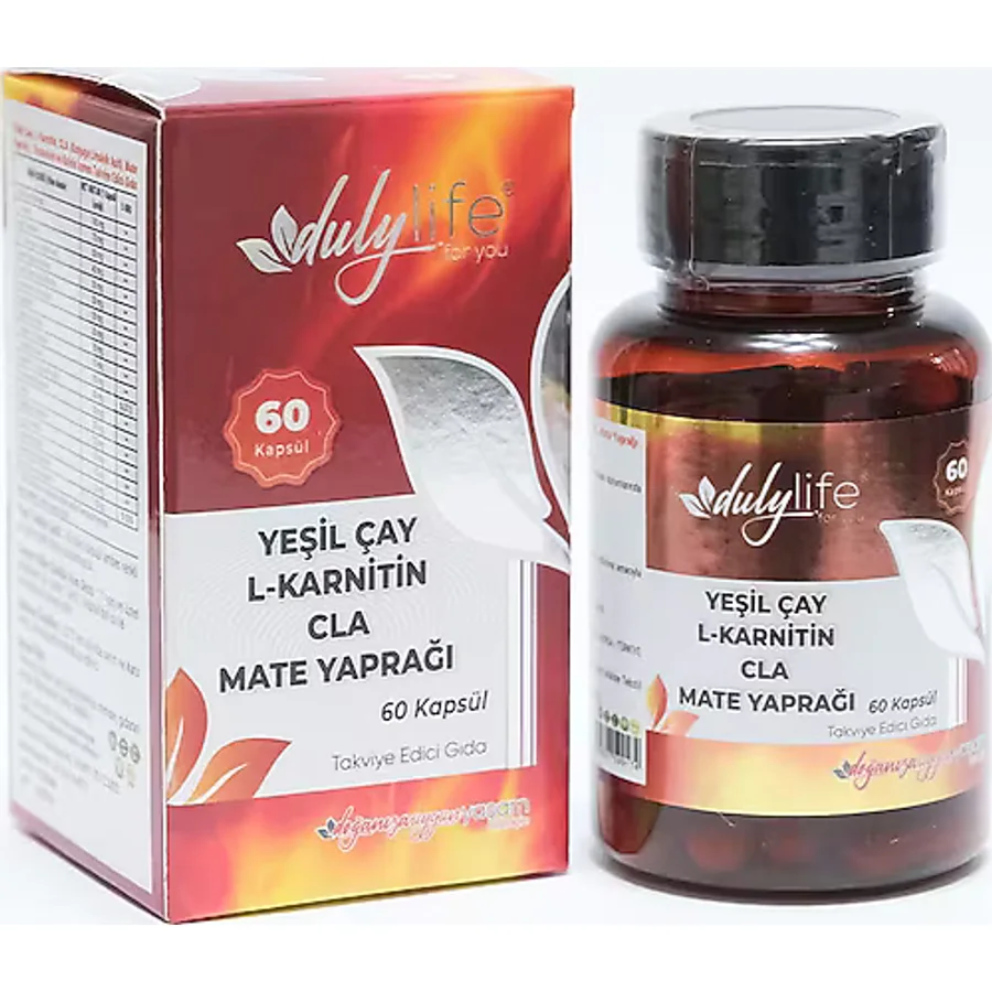 Dulylife Yeşil Çay L-karnitin Cla Mate Yaprağı 60 Tablet