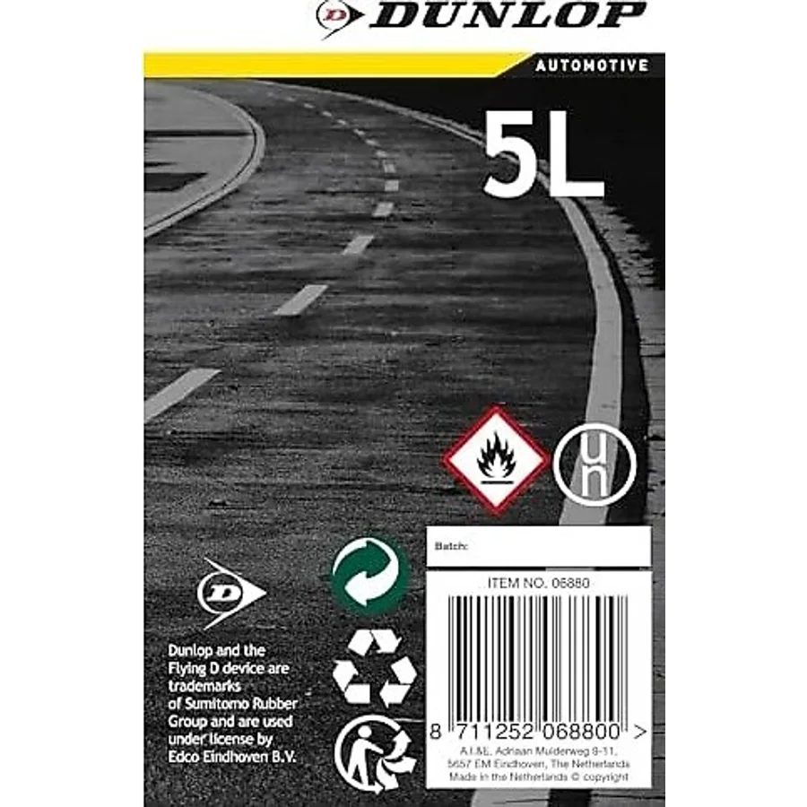 Dunlop DUN104 Hortumlu Benzin Bidonu 5 Litre Siyah