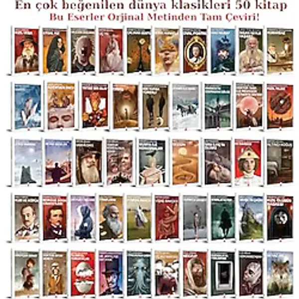 Dünya Klasikleri 50 Kitap Seti, Tam Çeviri, Orijinal Metinden