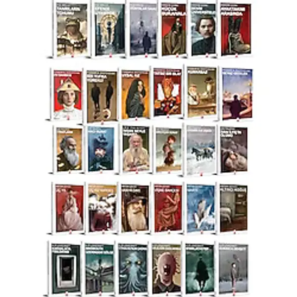 Dünya Klasikleri Kitap Seti, H.G. Wells, Maksim Gorki, Dostoyevski, Tolstoy, Çehov, Lovecraft, 30 Kitap