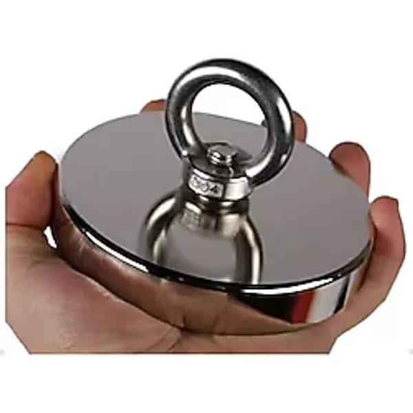 Dünya Magnet 80 mm çapında Dev Neodyum Pot Mıknatıs Fishing Magnet Kanca Kurtarma Mıknatısı