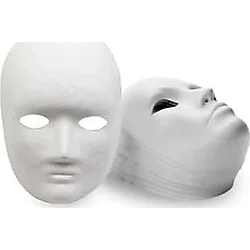 Dünya Magnet Karton Maske, 20 Adet, Boyanabilir Etkinlik Ve Hobi Maskesi Eğitici Maske Boyama,