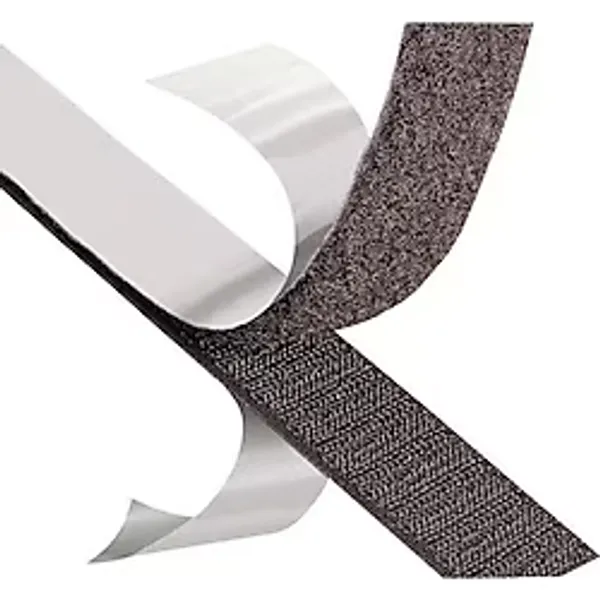 Dünya Magnet Siyah Cırt Cırt Bant Arkası Yapışkanlı Genişlik 2 cm Genişlik x 1 Metre Uzunluk Dişi ve Erkek Takım