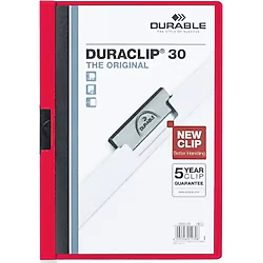 Durable 2200 Duraclip 30 Sayfa Sıkıştırmalı Dosya