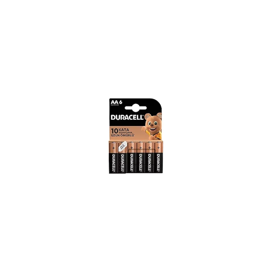 Duracell LR6/MN1500 6'lı Alkalin AA Kalem Pil