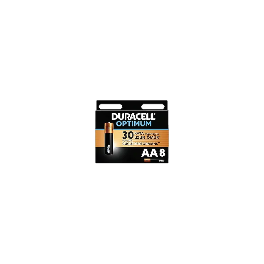 Duracell Optimum 8'li Alkalin AA Kalem Pil