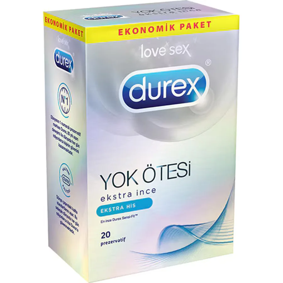 Durex Yok Ötesi Ekstra His 20'li Prezervatif