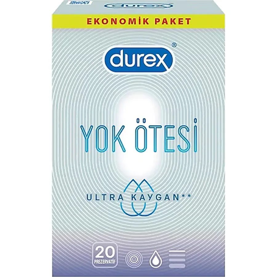 Durex Yok Ötesi Ultra Kaygan 20'lu Prezervatif