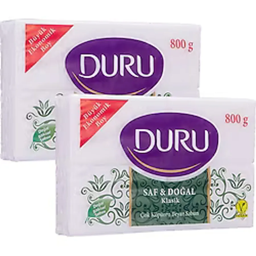 Duru Beyaz Kalıp Sabun 800 Gr (4X200) X 4 Adet