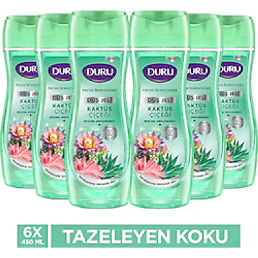 Duru Fresh Sensations Kaktüs Çiçeği 450 ml 6 Adet Duş Jeli
