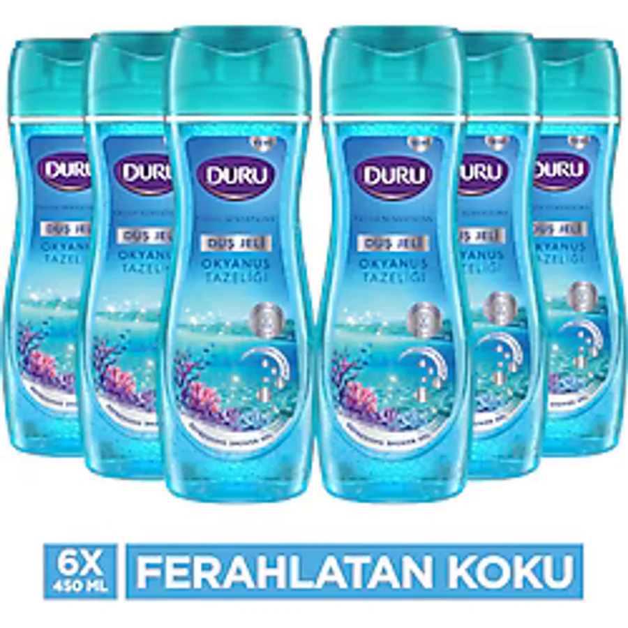 Duru Fresh Sensations Okyanus Esintisi 450 ml 6 Adet Duş Jeli