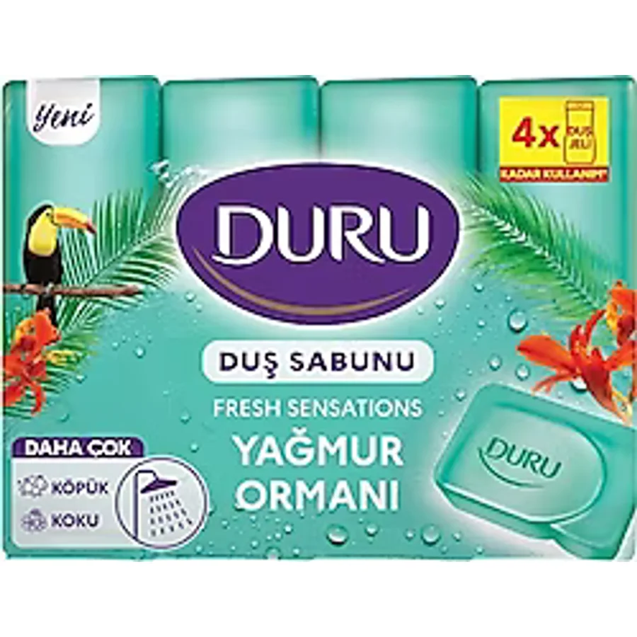 Duru Fresh Sensations Yağmur Ormanı 4x150 gr Duş Sabunu