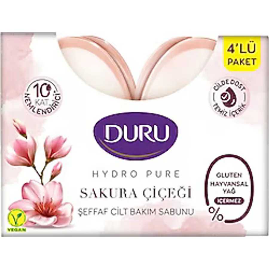 Duru Hydro Pure Sakura Çiçeği 4x135 gr Sabun