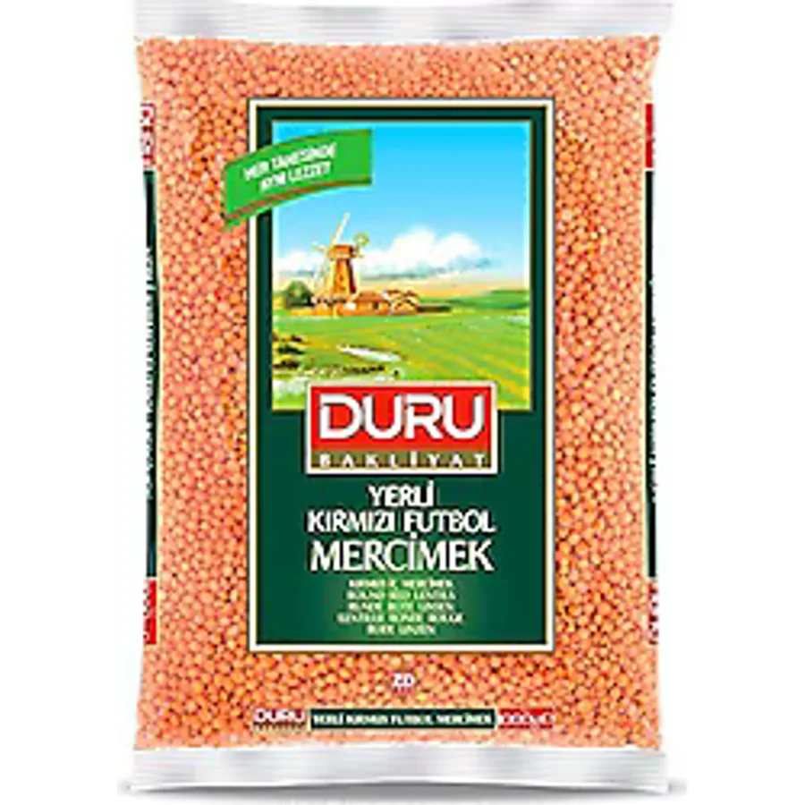 Duru Kırmızı Futbol Mercimek 1 kg